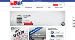 Desktop Screenshot of fitnessbodyshop.de