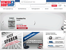 Tablet Screenshot of fitnessbodyshop.de